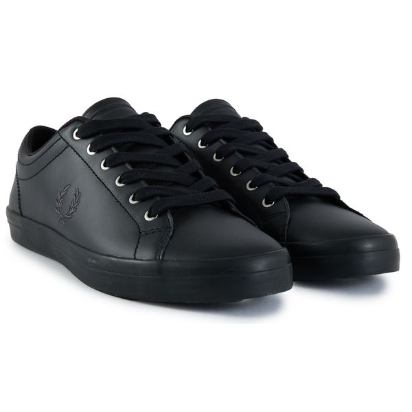 Mens Fred Perry B1306 Sneakers In Black | Soletrader