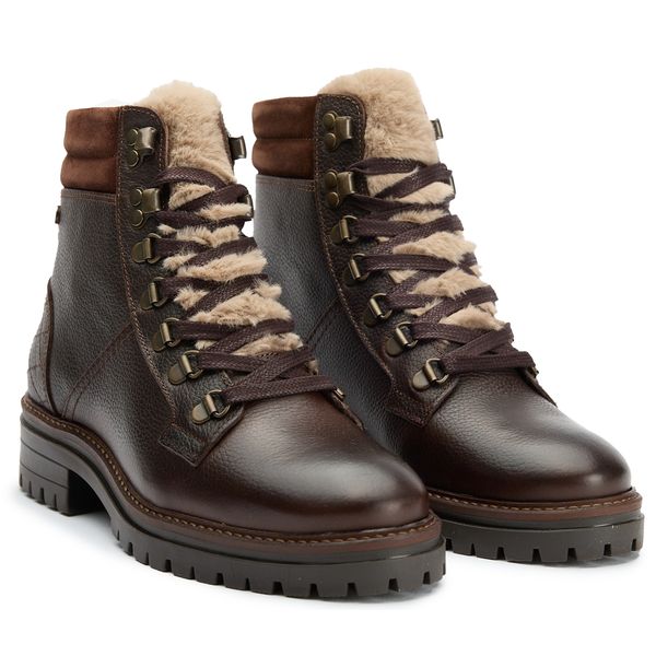 barbour ladies brown hiker boots