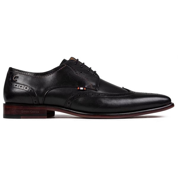 Mens Simon Carter Beagle Shoes In Black | Soletrader display picture 2
