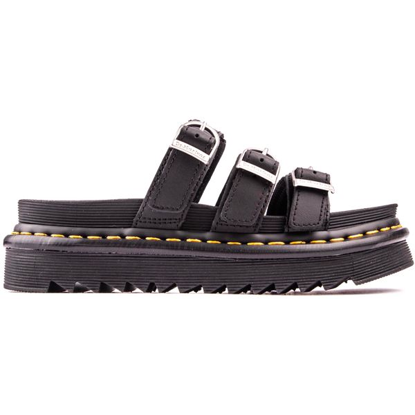 Womens Dr Martens Blaire Slide Sandals In Black | Soletrader