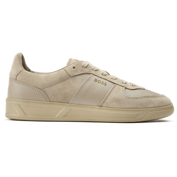 Mens Boss Brandon Sneakers In Medium Beige | Soletrader