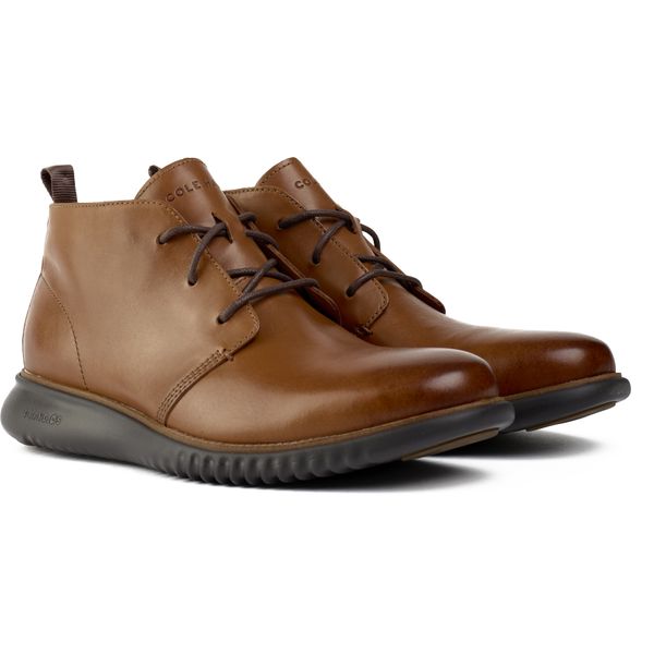 Mens Cole Haan Zerogrand Chukka Boots In Tan | Soletrader display picture 1