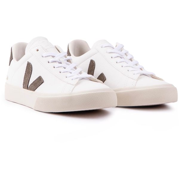 【送料&関税込】Veja Campo Chromefree In White/khaki Leather CAMPO LEATHER WHITE KAKI | VEJA