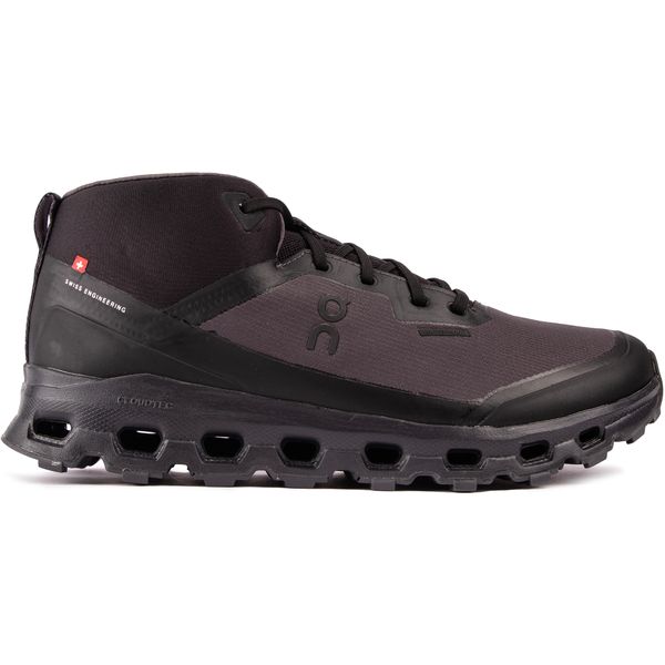 Mens On Cloudroam Waterproof Sneakers In Black | Soletrader