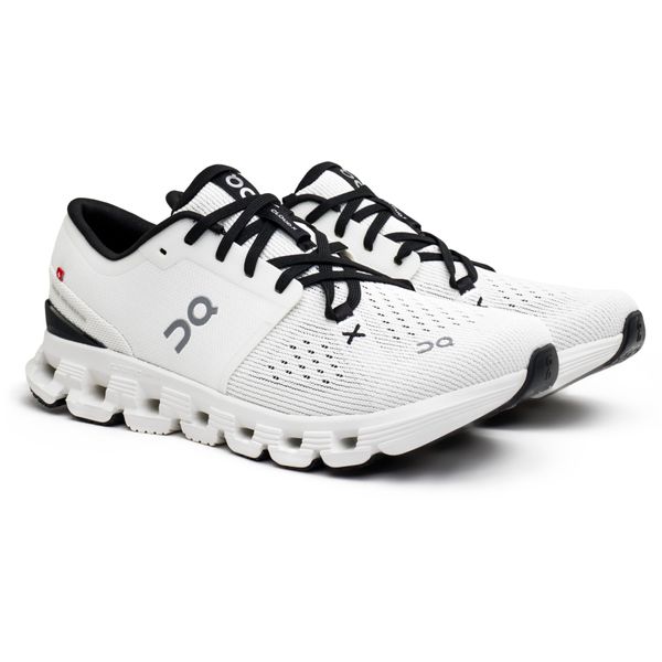 Mens On Cloud X 4 Sneakers In White | Soletrader