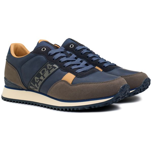 Mens Napapijri Cosmos Sneakers In Navy Blue | Soletrader