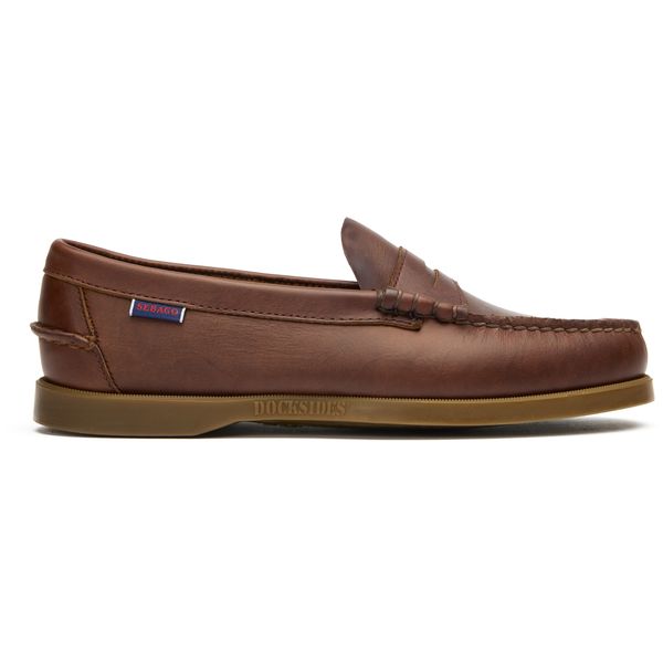 Mens Sebago Dolphin Shoes In Brown Gum | Soletrader