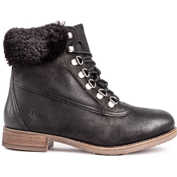 Hush Puppies women’s  Dark Brown Lace-Up Boots with fur inside Womens Hush Puppies Brown Effie Boot - Hush Puppies UK main image 3