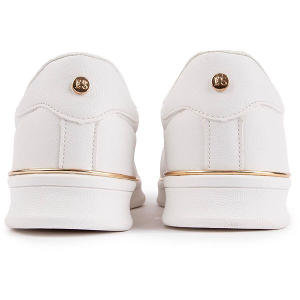 Womens Elle Sport Cup Sole Sneakers In White | Soletrader