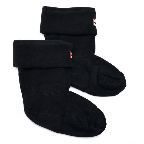 Womens Hunter Fleece Short Welly Socks In Black Soletrader