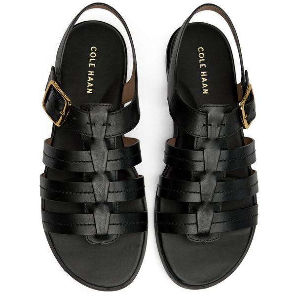Womens Cole Haan Flynn Fishman Sandals In Black | Soletrader