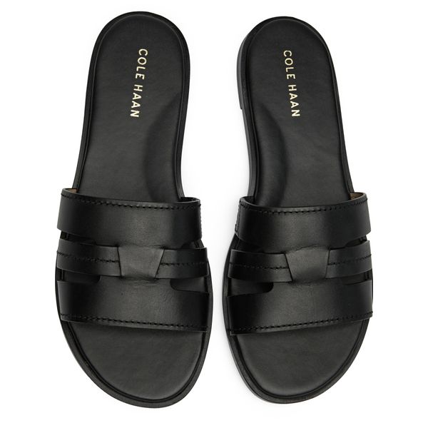 Cole Haan Black Flip-Flops Cushioned Sandals Cole Haan Zerogrand Flip-Flops Thong Sandals Black Leather  main image 4