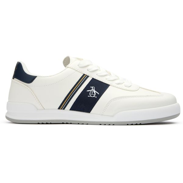 Mens Original Penguin Gaz Trainers In White Soletrader