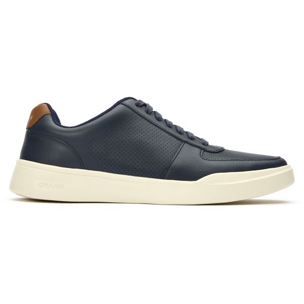 Mens Cole Haan Modern Perforated Sneakers In Navy | Soletrader display picture 3