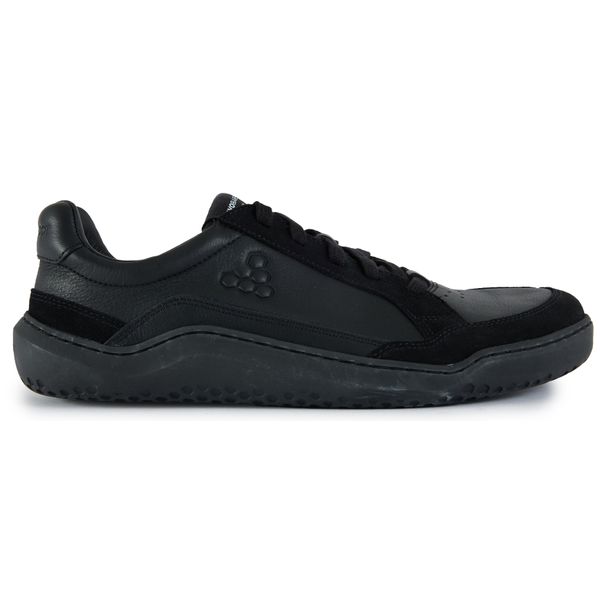Mens Vivobarefoot Gobi Premium Leather Sneakers In Black | Soletrader