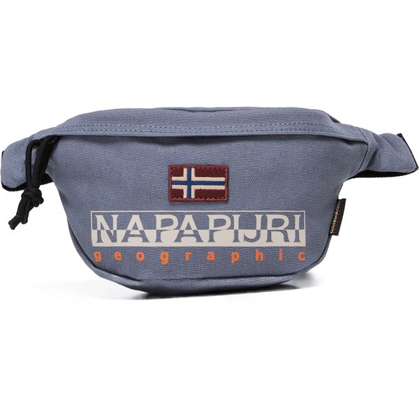 Mens Napapijri Hering Waist Bag In Grey Soletrader