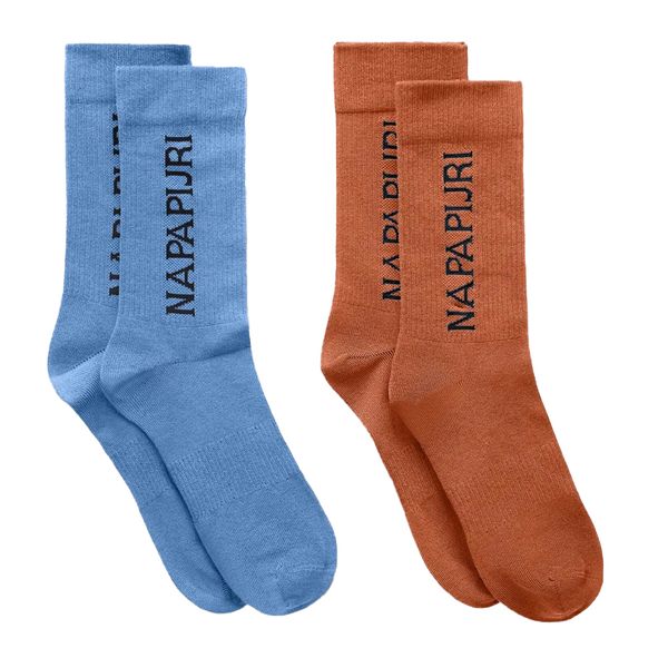 Mens Napapijri Hoku Socks In Blue/Orange | Soletrader