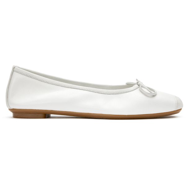 フラットシューズ REQINS Harmony Blanc Cuir Womens Reqins Harmony Shoes In White | Soletrader