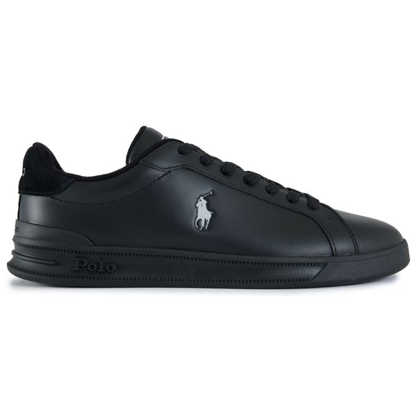 Mens Polo Ralph Lauren Heritage Aera Sneakers In Black | Soletrader
