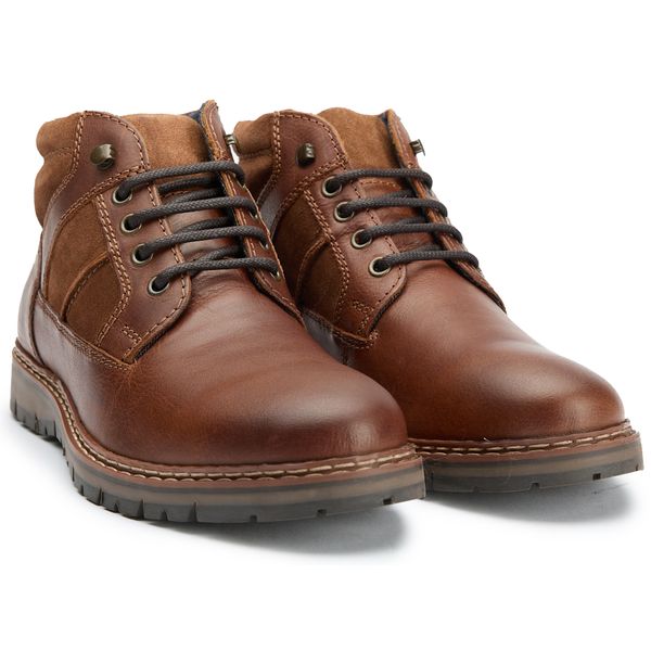 REDTAPE Brown Suede Chukka Boots Size 10 Red Tape Oxblood Chukka Leather Boots Made in India - Men main image 2