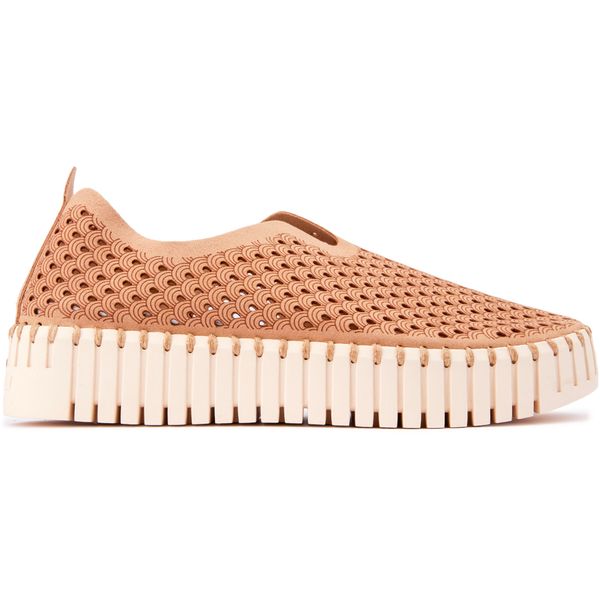 Womens Ilse Jacobsen Tulip Plateau Shoes In Latte | Soletrader