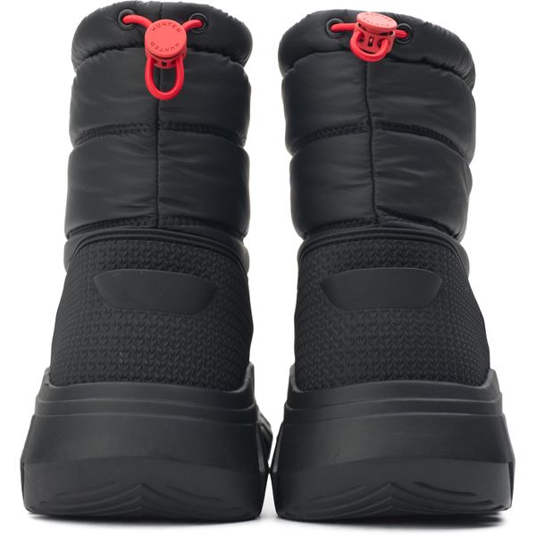 Womens Hunter Intrepid Short Snow Boots In Black | Soletrader