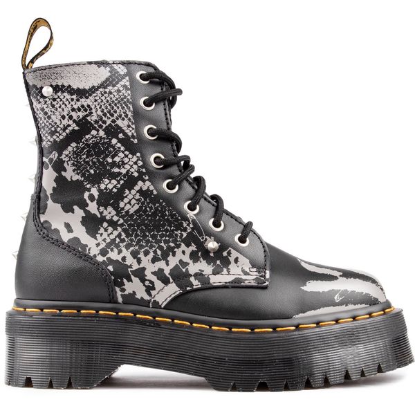 Womens Dr Martens Jadon Hi Boots In Black/Zinc Grey | Soletrader