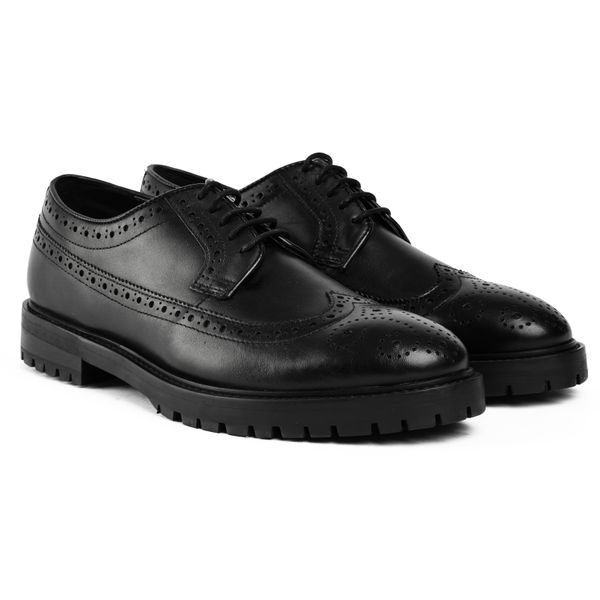 Footwear Walk London Brogues Men's Navy Leather Sully Washed