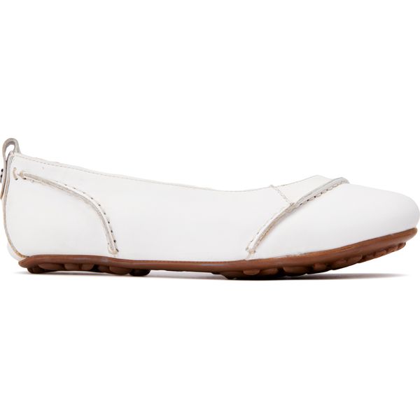 Hush Puppies Skylar Leer Dames Gouden Ballerina's