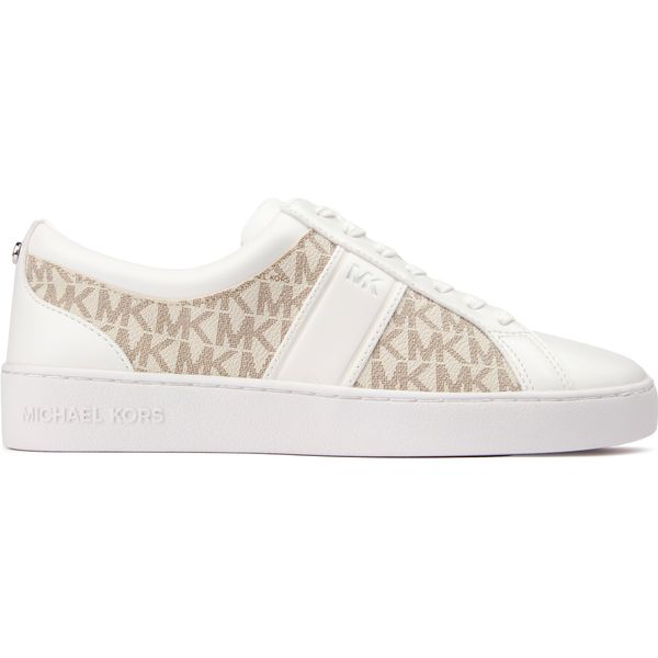 Womens Michael Kors Juno Sneakers In White/Vanilla | Soletrader