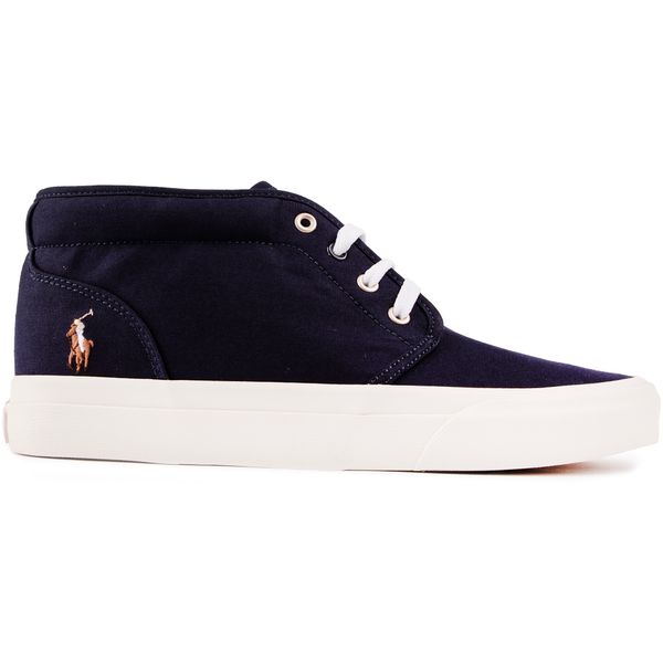 Mens Polo Ralph Lauren Keaton Chukka Trainers In Navy Blue Soletrader