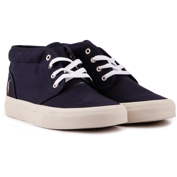 Mens Polo Ralph Lauren Keaton Chukka Sneakers In Navy Blue  display picture 1