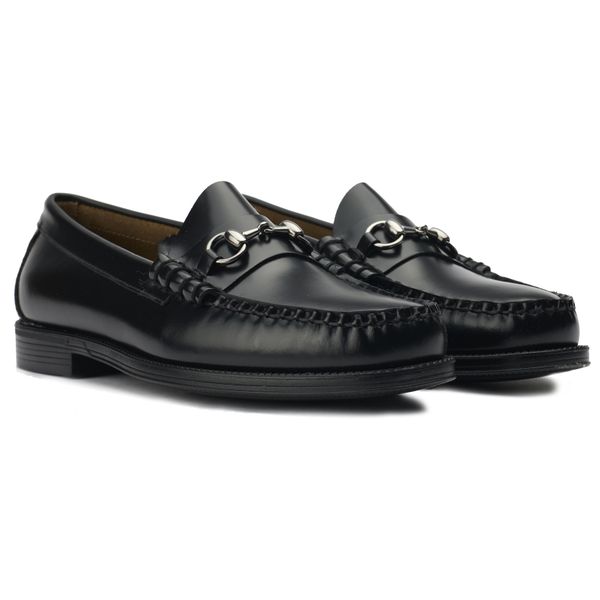 Mens G.H.Bass Easy Weejun Lincoln Pull Up Shoes In Black  display picture 2