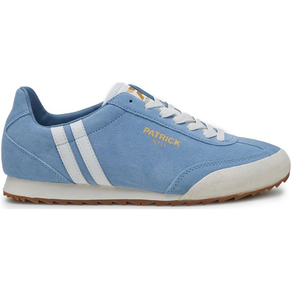 Mens Patrick Rio Runner Trainers In Sky Blue/White | Soletrader