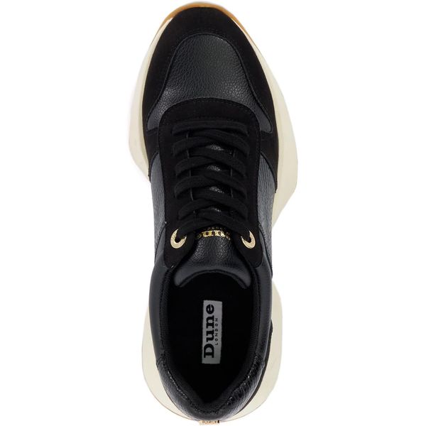 Womens Dune London Embossing Trainers In Black Soletrader
