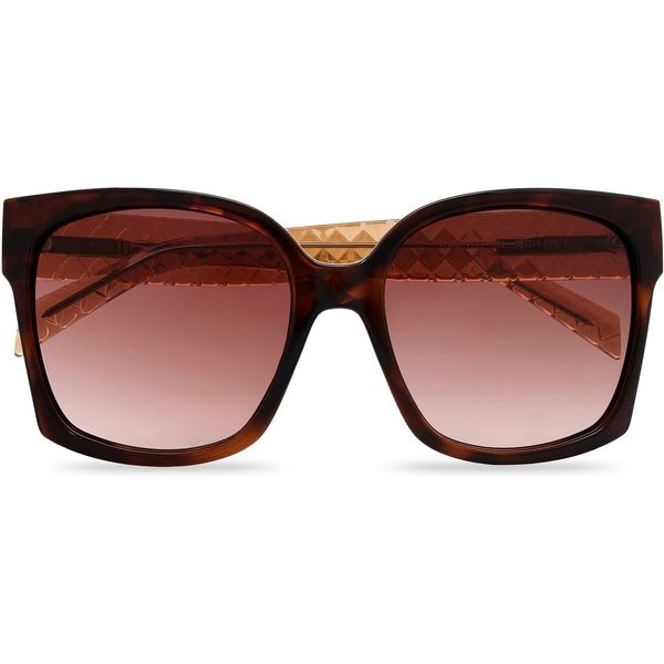 Womens Karen Millen Km5059 Sunglasses In Tortoiseshell & Toffee 