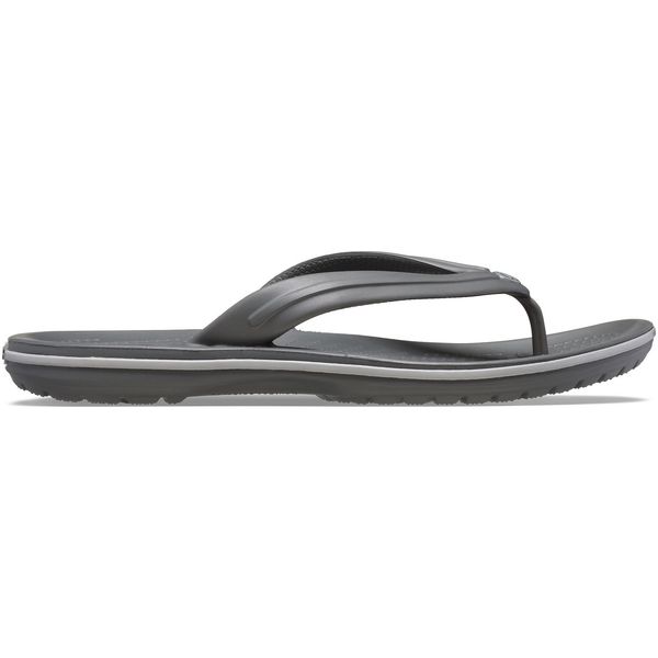 Mens Crocs Crocband Flip Flops In Slate Grey/Smoke | Soletrader