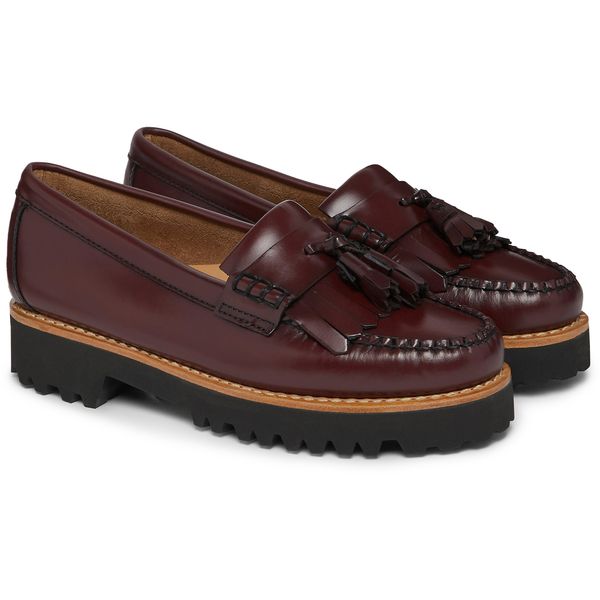 Womens Weejuns 90S Esther Kiltie Tassel Loafers In Wine