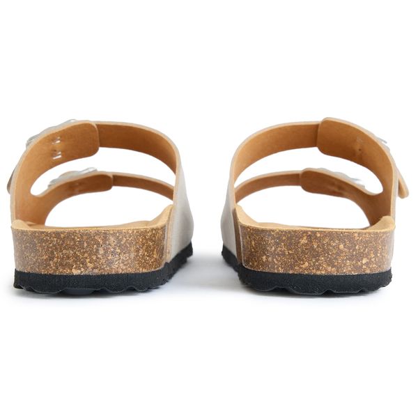 Womens V.Gan Vegan Mango Comfort Footbed Sandals In Silver