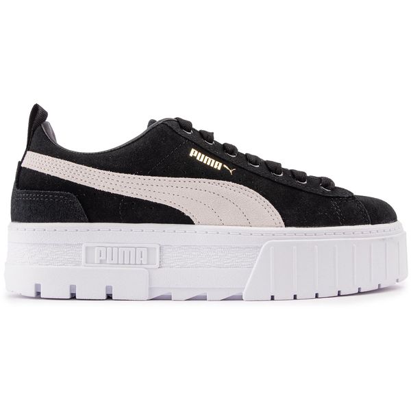 Womens Puma Mayze Sneakers In Black | Soletrader