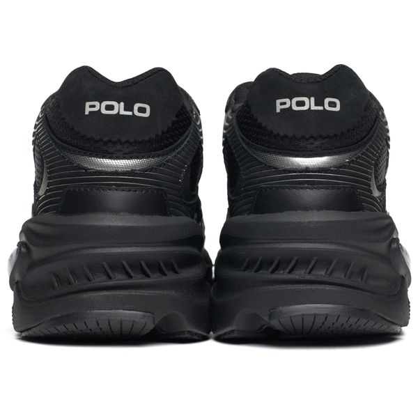 Mens Ralph Lauren Modern 100 Sneakers In Black | Soletrader