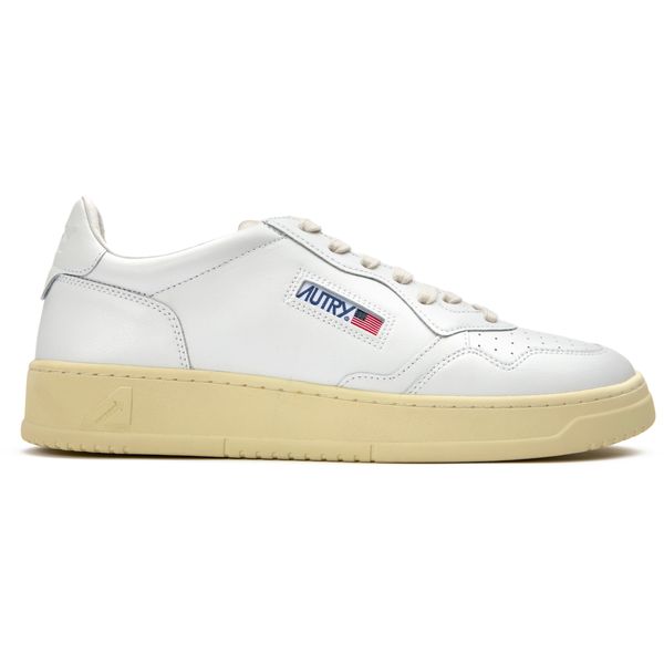 スニーカー Autry Medalist White Space Trainer Autry Medalist Low Sneakers In White And Space Leather