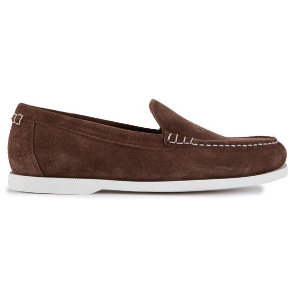 Mens Polo Ralph Lauren Merton Suede Venetian Shoes In Brown | Soletrader