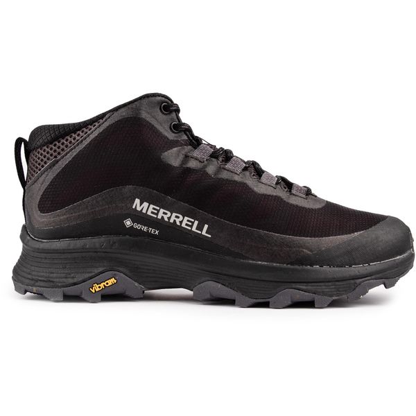 Mens Merrell Moab Speed Mid Sneakers In Black | Soletrader