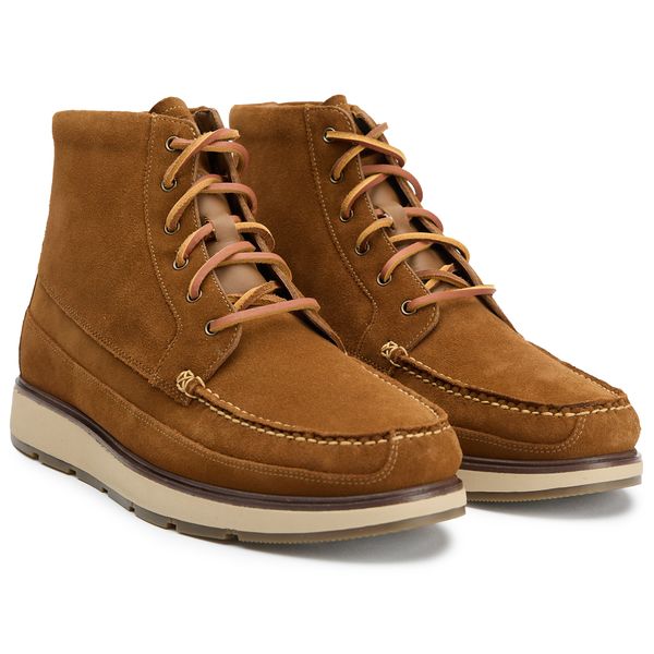 Mens Cole Haan Muir Waterproof Boots In Spiced Brown  display picture 1