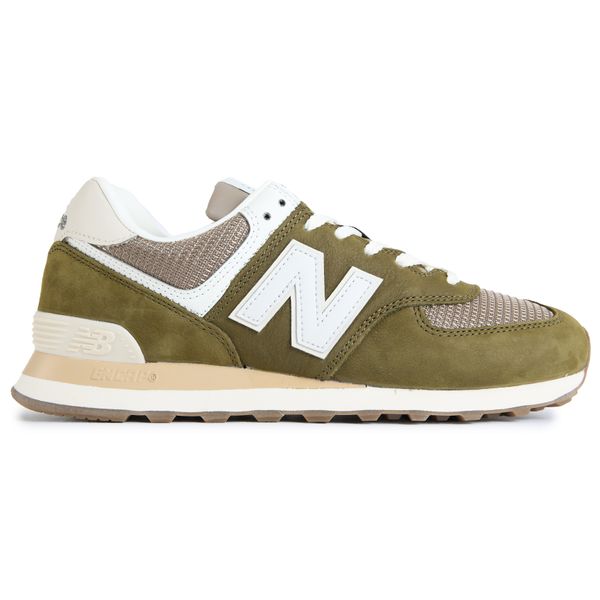 Mens New Balance 574 Sneakers In Olive Green | Soletrader