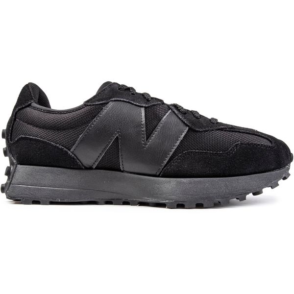 Mens New Balance 327 Sneakers In Black | Soletrader
