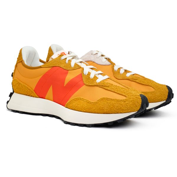 NEW Balance 327 running sneakers top orange/black