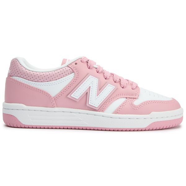 Size M7.5/W9 New Balance 480 White Pink Unisex Athletic Shoes BB480LOP New Balance 480 Athletic Shoe - Big Kid - Pink / White  main image 3