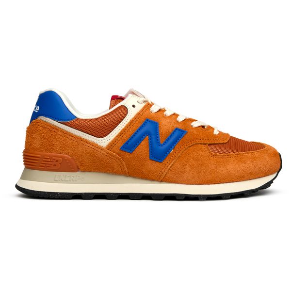 Mens New Balance 574 Sneakers In Orange | Soletrader